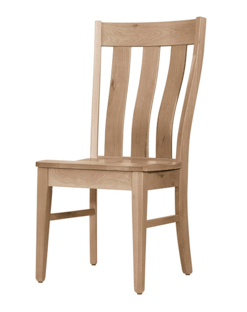 Farmhouse Vertical Slat Back Side Dining Chair