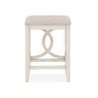 Farmhouse Upholstered Counter Stool