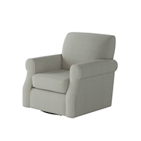 Swivel Chair with Rolled Arms