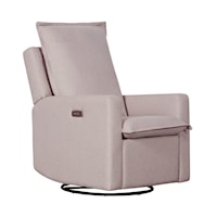 Transitional Swivel Glider Recliner with USB Port