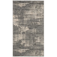 2'2" x 3'9 Grey/Beige Rectangle Rug