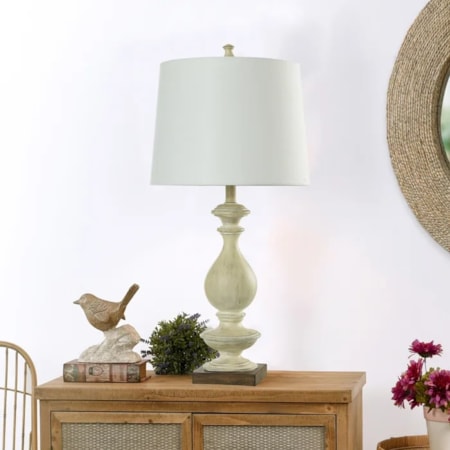 Taupe Table Lamp