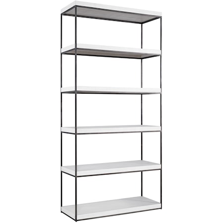 Contemporary Etagere with 6 Shelves