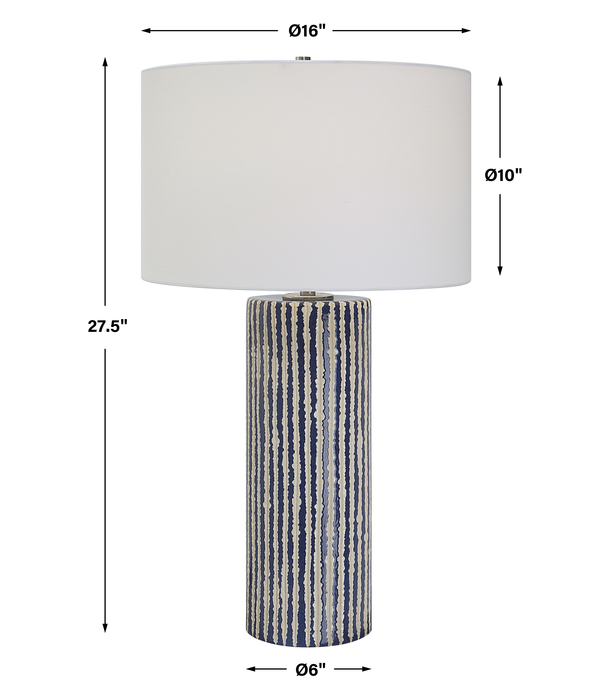 Uttermost Havana Havana Blue Table Lamp
