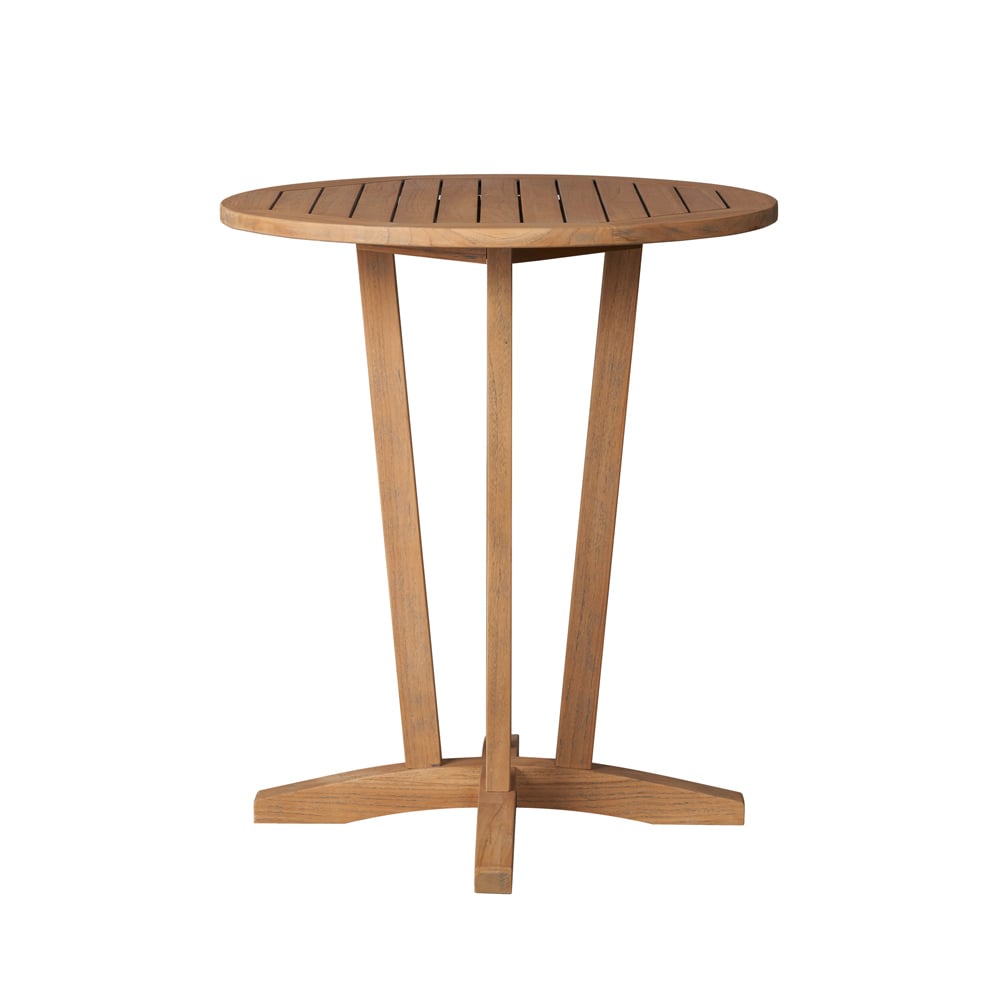 Lloyd Flanders Teak 30" Round Bar Table