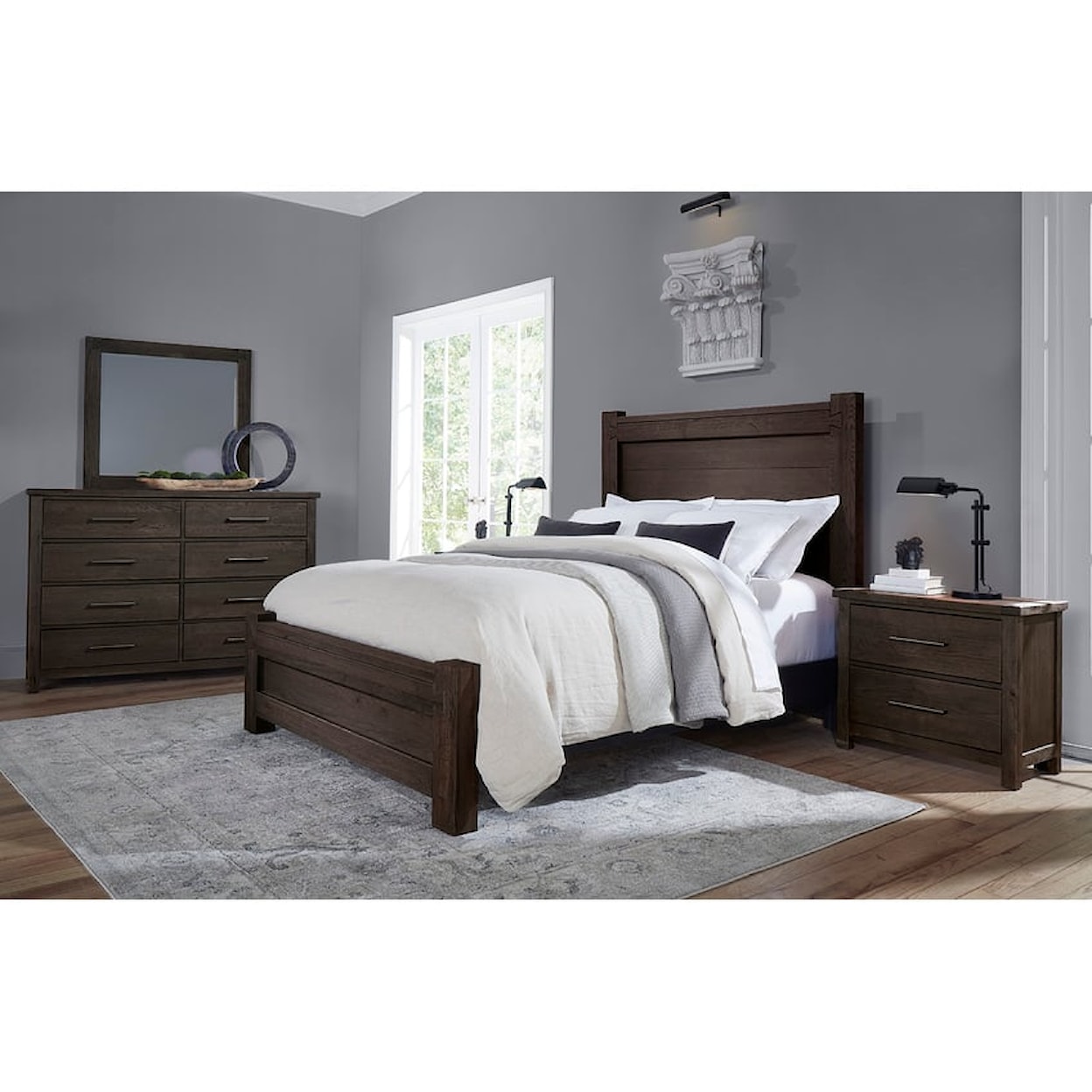 Vaughan-Bassett Denver Queen Poster Bed