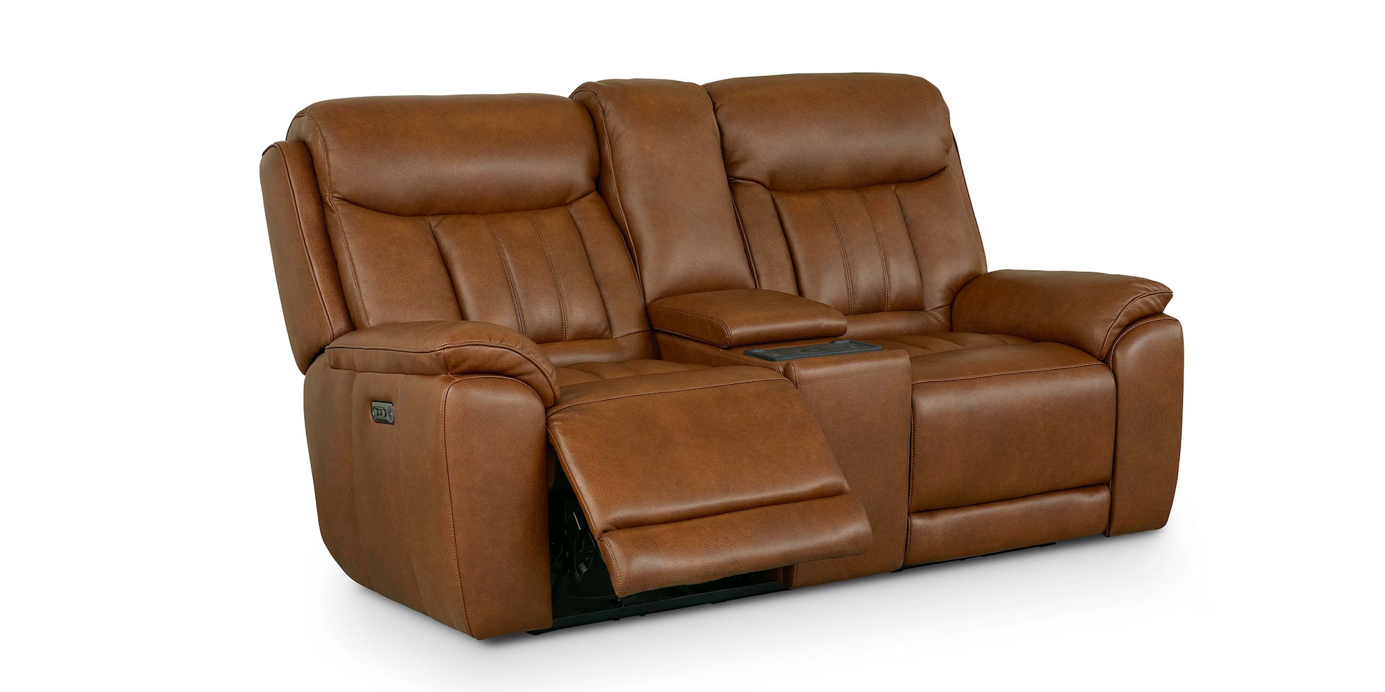 Bassett Club Level - Benson Benson Power Reclining Loveseat w/ Console