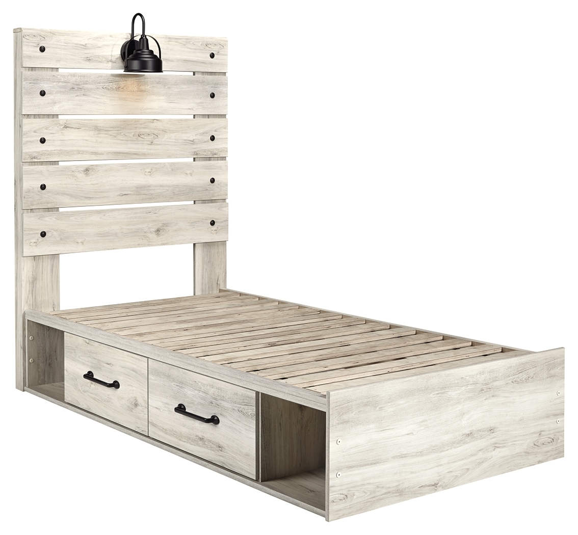 Twin Panel Bed With 4 Storage Drawers