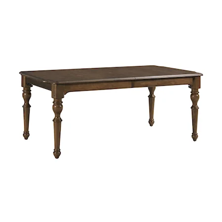 Traditional Rectangular Corso Leg Table