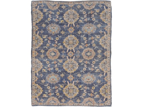 7'6" x 9'6" Blue Rectangle Rug