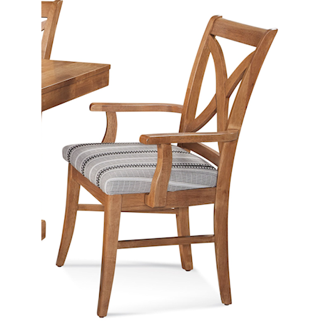 Transitional Dining Arm Chair