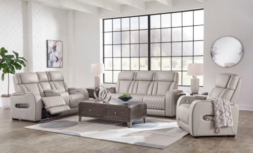 Power Reclining Sofa, Loveseat And Recliner
