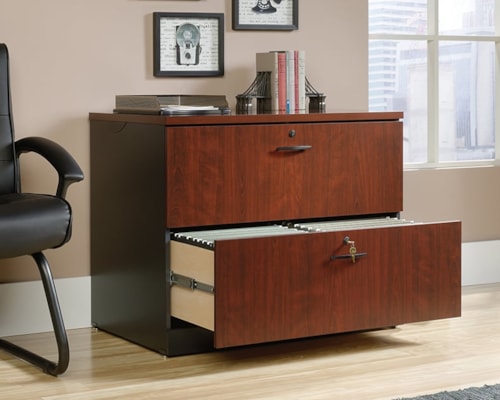 Contemporary Two-Drawer Lateral File Cabinet