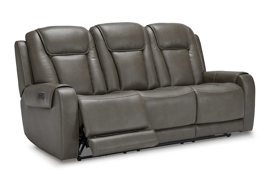 Card Player Reclining Sofa by Signature Design by Ashley at Pilgrim Furniture City