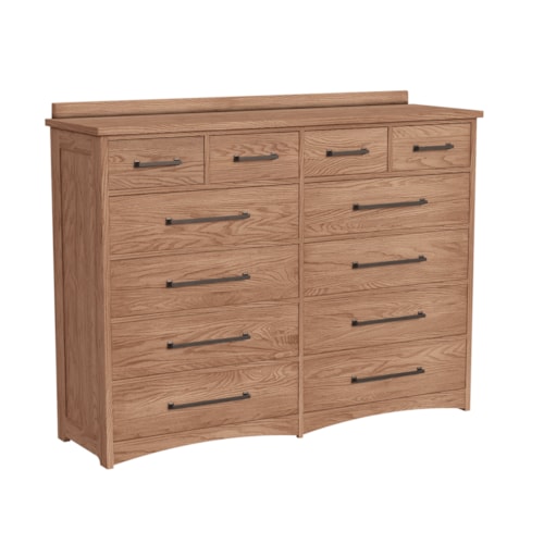 Mission 12-Drawer Dresser with Cedar-Lined Bottom Drawers