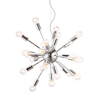 Pulsar Ceiling Lamp Chrome