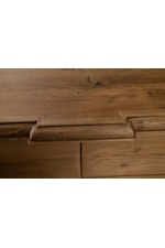 Furniture Classics Rustic 4-Drawer Chest with Gold Pulls