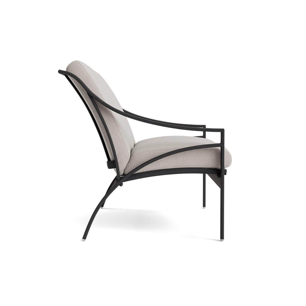 Cushioned Slope-Arm Loveseat