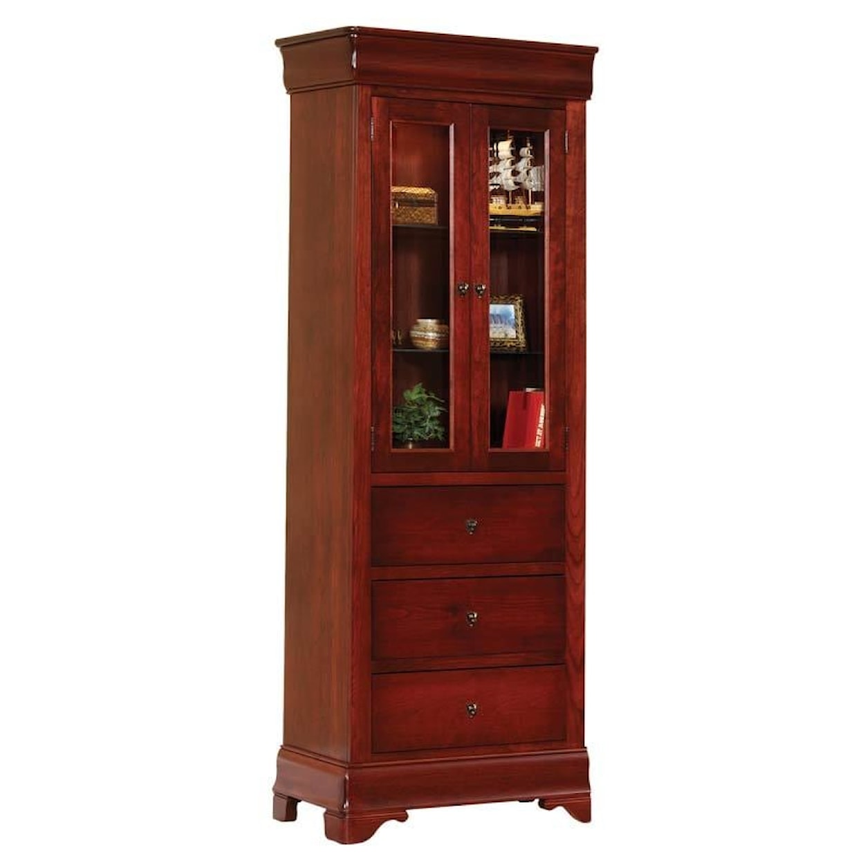 Millcraft Murphy Bed 30" 3-Drawer Bookcase