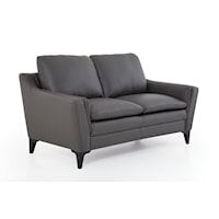 Balmoral Contemporary Upholstered Loveseat with Premium Padding