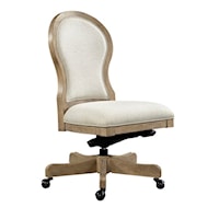 Transitional Office Chair with Casters