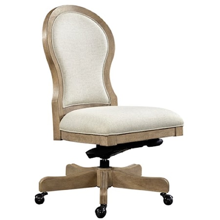 Transitional Office Chair with Casters
