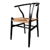 Moe's Home Collection Ventana Ventana Dining Chair Black And Natural-M2