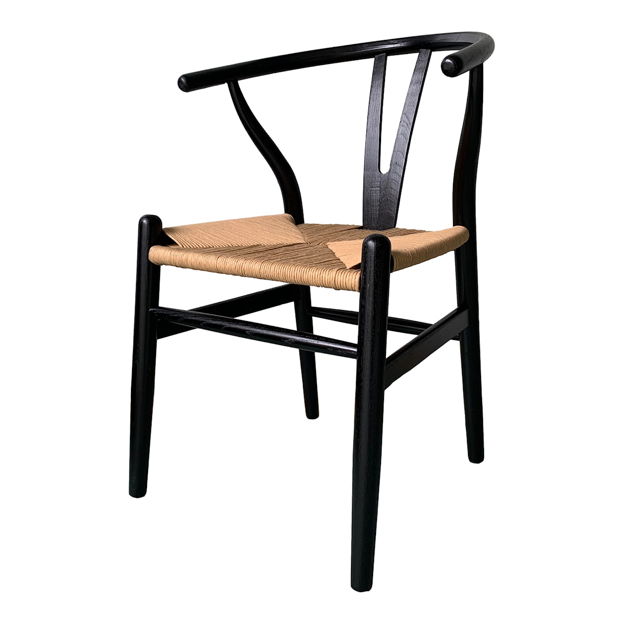 Moe's Home Collection Ventana Ventana Dining Chair Black And Natural-M2