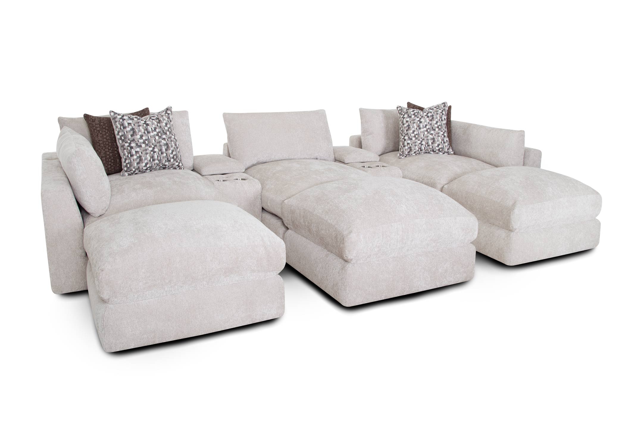 8-Piece Sleeper Sectional Sofa
