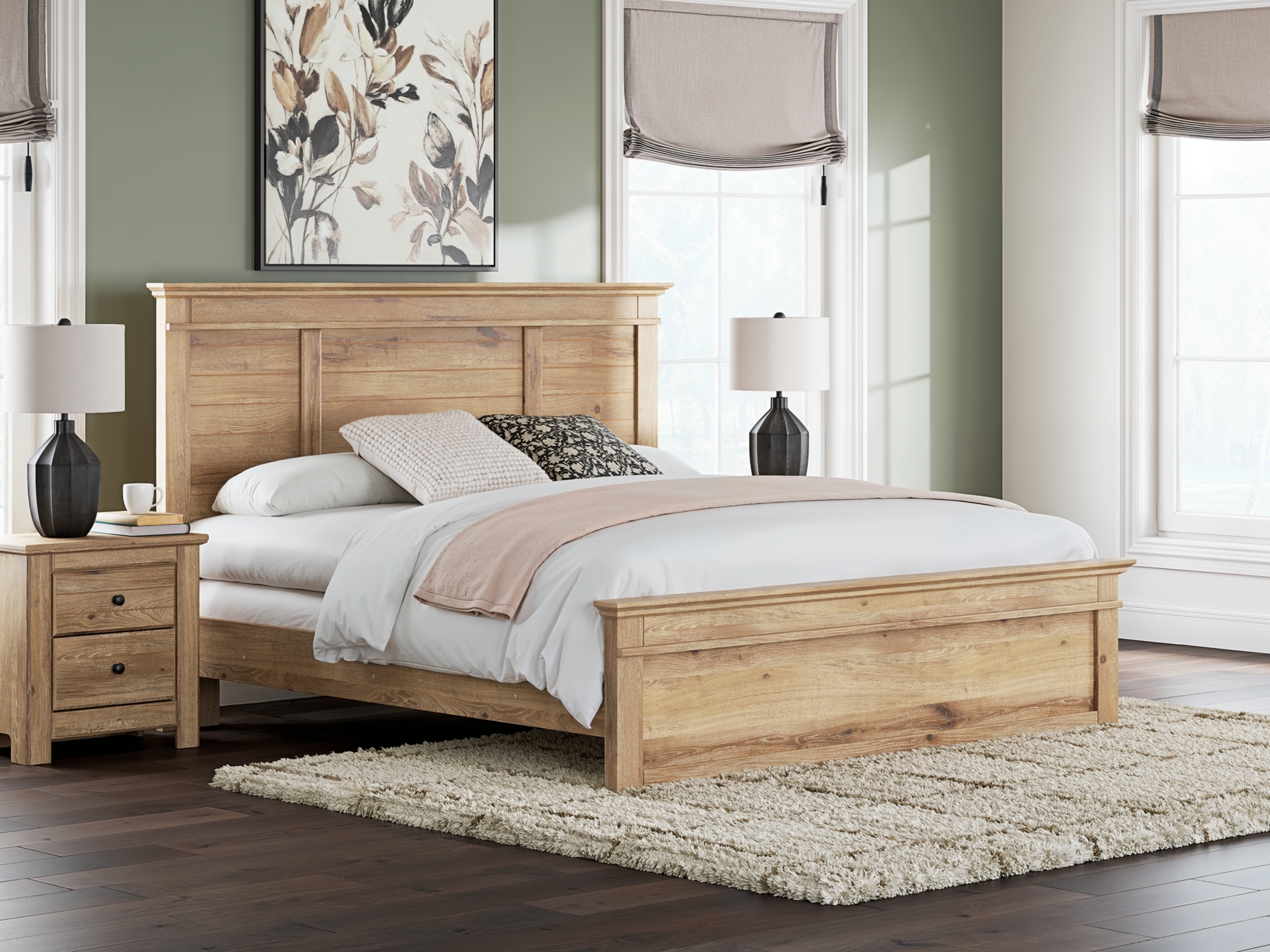 King Panel Bed