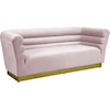 Meridian Furniture Bellini 3-Piece Pink Velvet Living Room Group