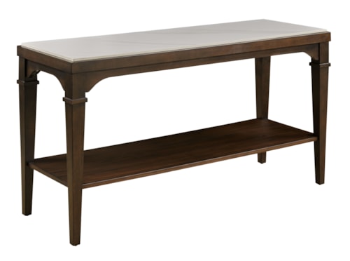 Transitional Console Table with Lower Shelf