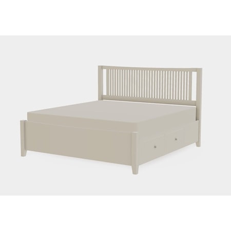 Atwood King Right Drawerside Spindle Bed