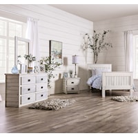 Rustic 4-Piece Twin Bedroom Set