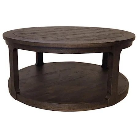 Round Cocktail Table w/Casters