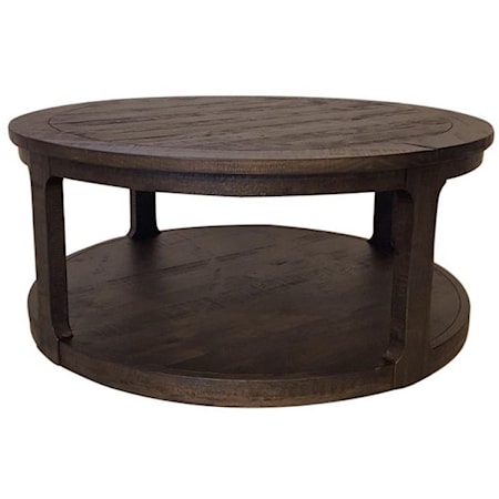 Round Cocktail Table w/Casters