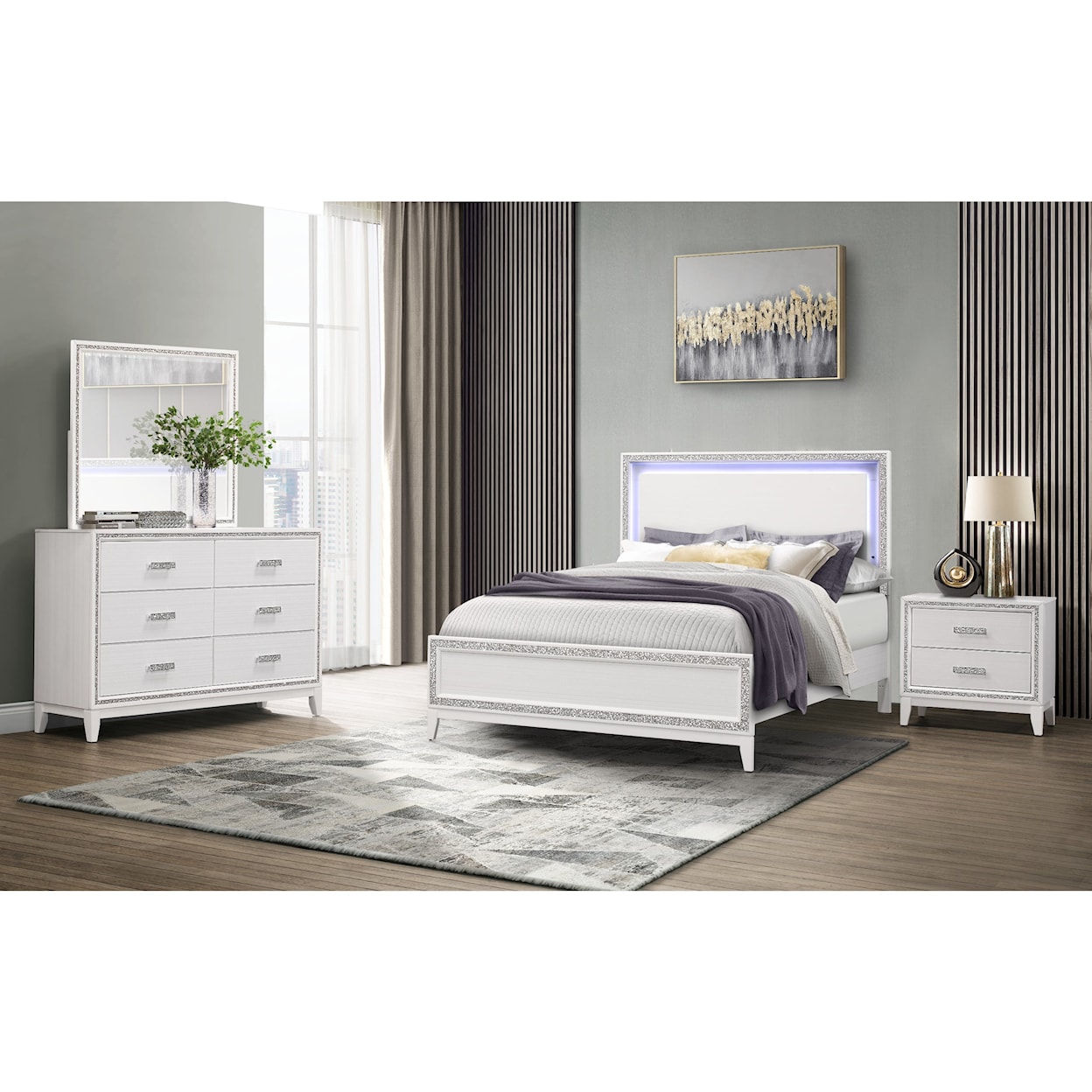 Global Furniture Lily Full Bedroom Set