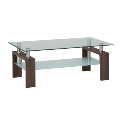 Contemporary Rectangular Cocktail Table