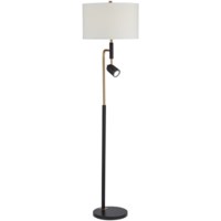 Floor Lamp-Black powdercoated with reading light