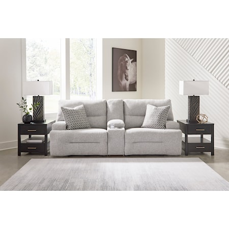 3-Piece Power Reclining Loveseat w/ Console