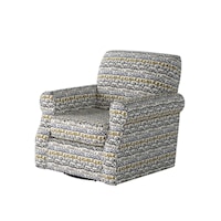 Swivel Chair with Rolled Arms