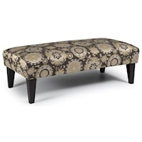 High Leg Ottoman Bench in Casual Furniture Style