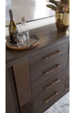 Artistica Andare Contemporary Buffet with Adjustable Shelves