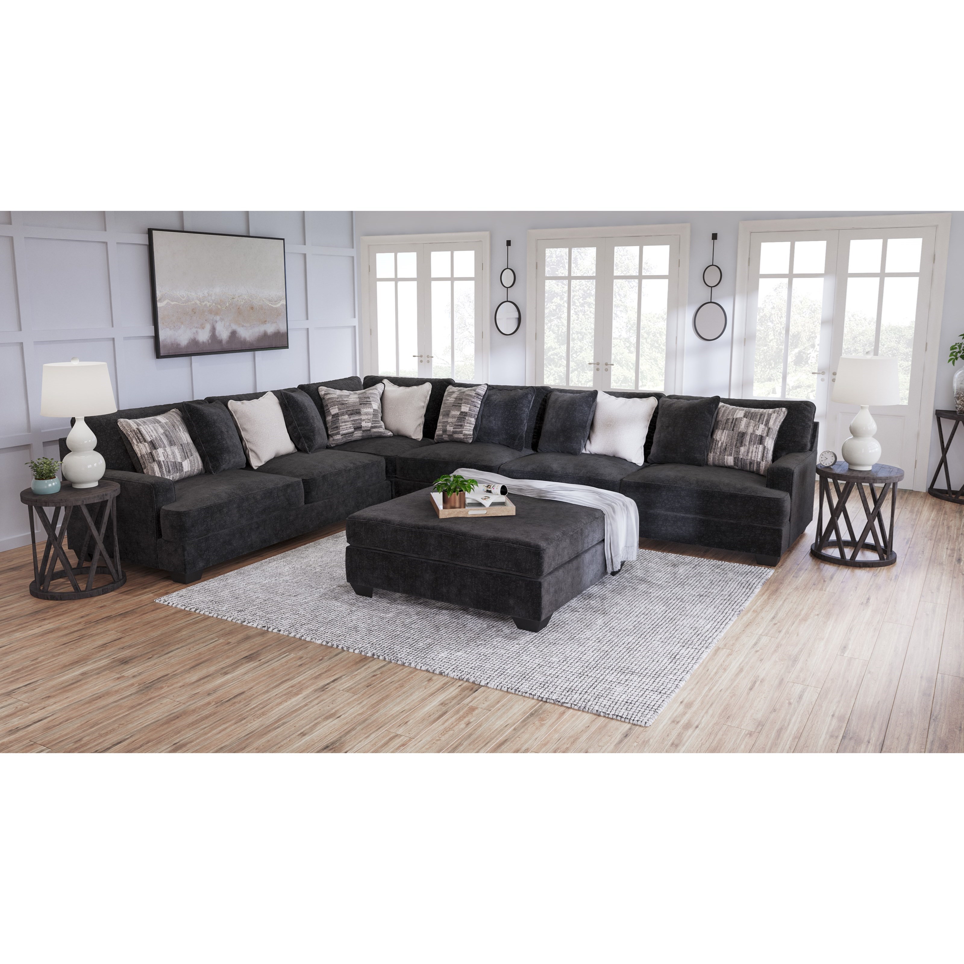 Mammoth 5 piece sectional deals with laf and raf chaise