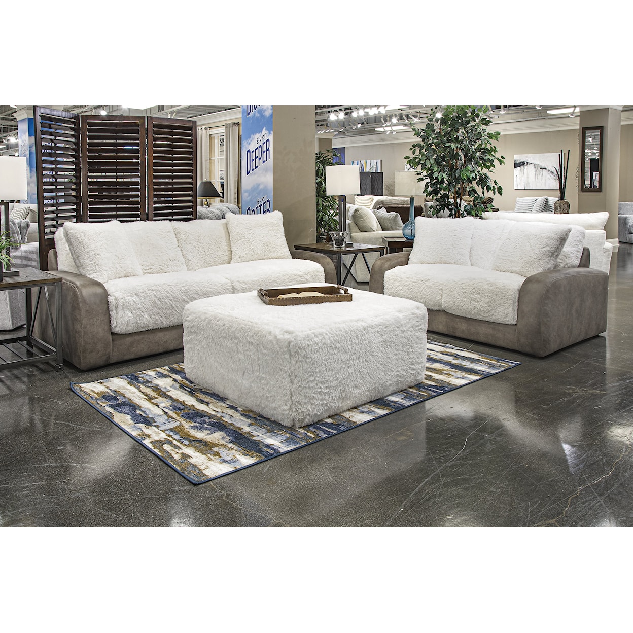 Jackson Furniture Snowball 3-Piece Living Room Set