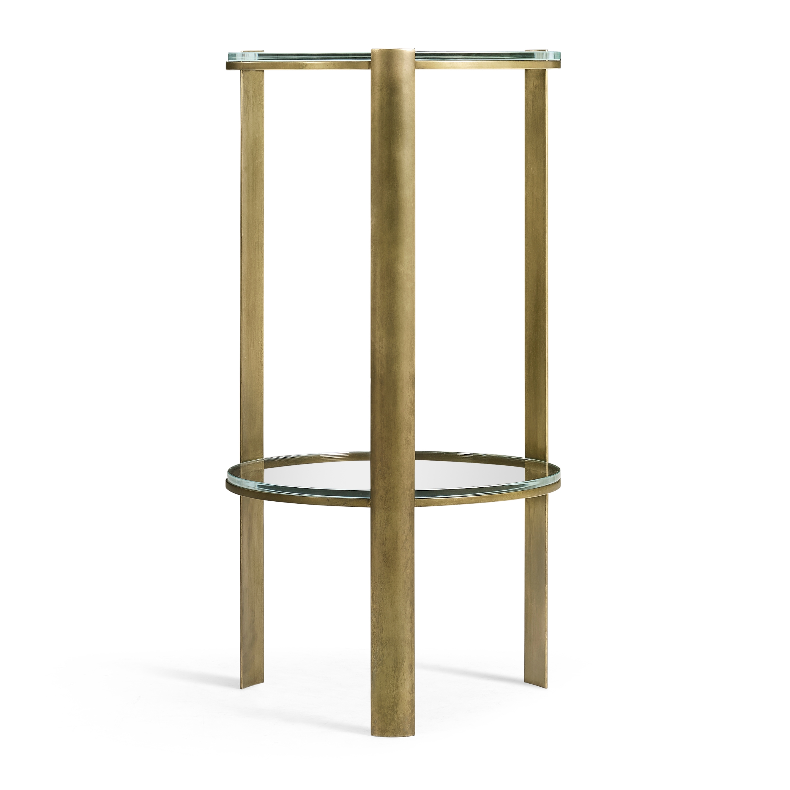 Cosmo Antique Brass Drinks Table