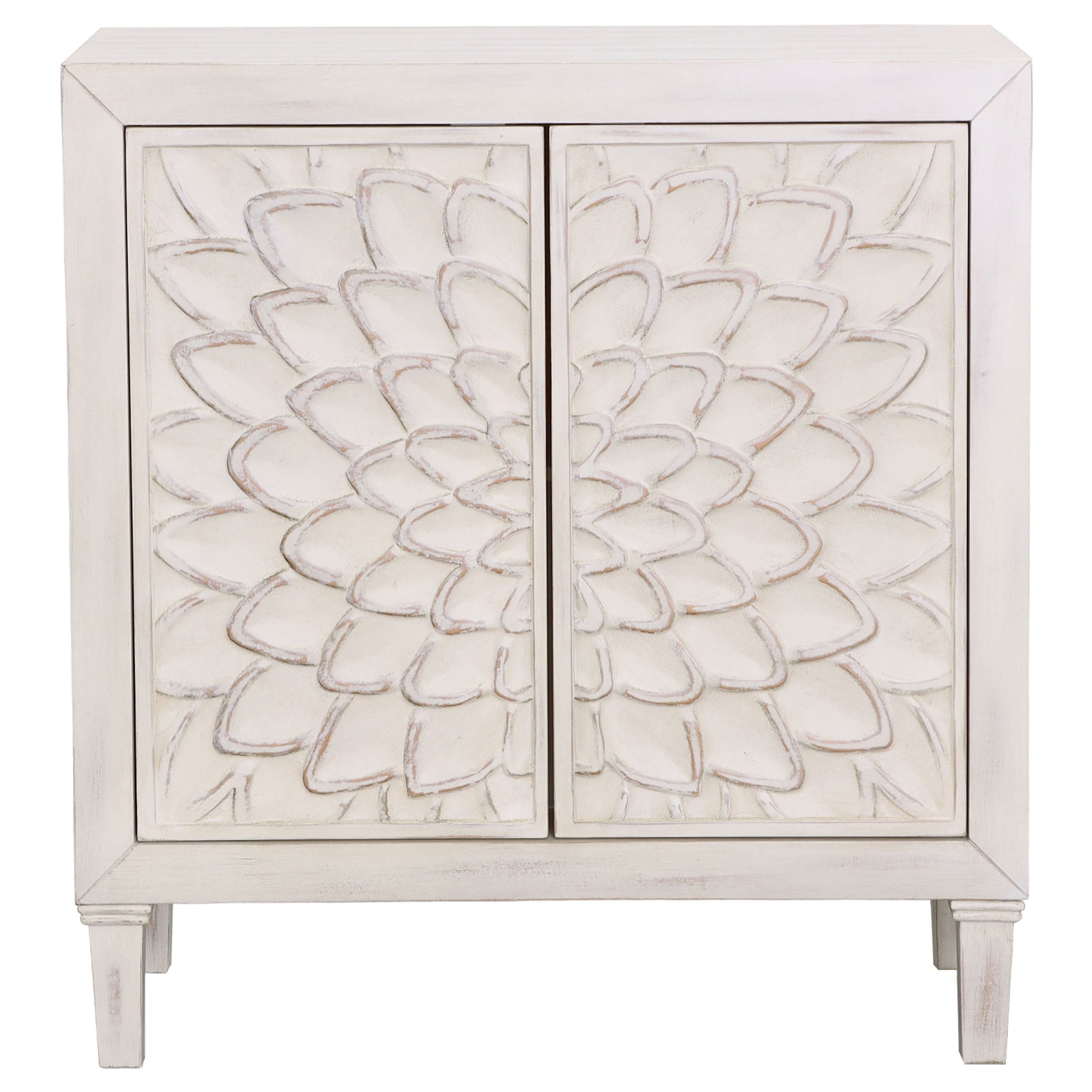 Coaster Clarkia Clarkia Accent Cabinet w/ Carved Door
