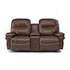 Best Home Furnishings Leya Power Reclining Rocker Loveseat with Console