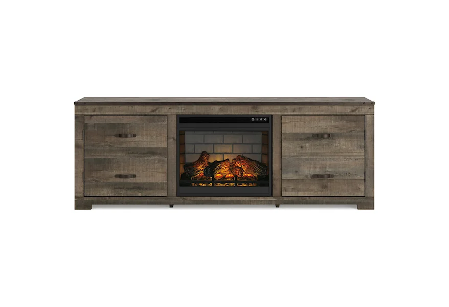 Trinell TV Stand with Electric Fireplace by Signature Design by Ashley at VanDrie Home Furnishings