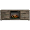 Signature Design by Ashley Vickers TV Stand with Electric Fireplace